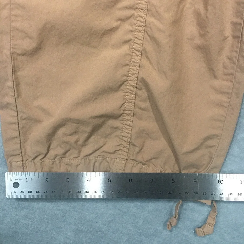 Aerie XS Tan Cargo Pants Lightweight Drawstring Tie Cuffs Elastic High‎ Waist